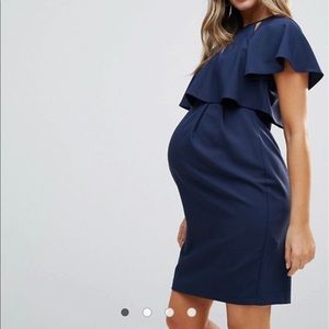 maternity double layer dress